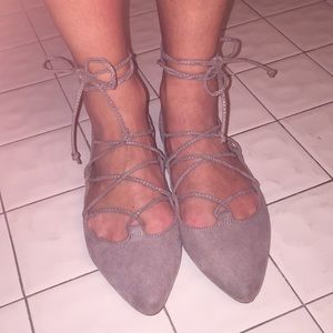 Old Navy tie up flats